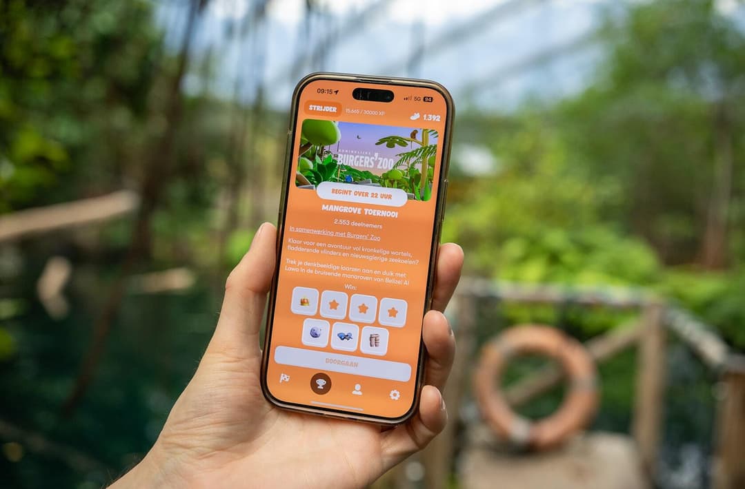 Een branded Lawa-toernooi op je telefoon